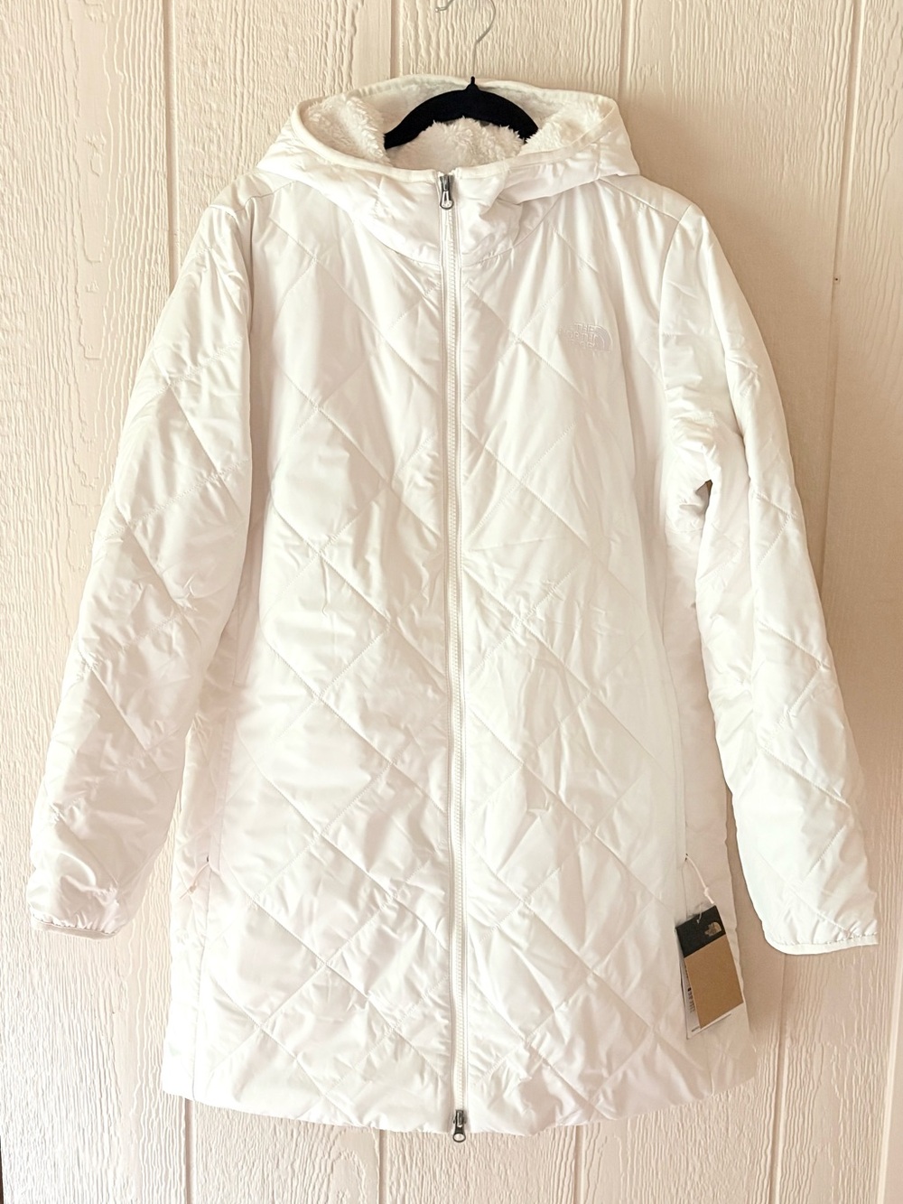 The North Face Women’s Shady Glade Insulated Parka White Dune Large NWT